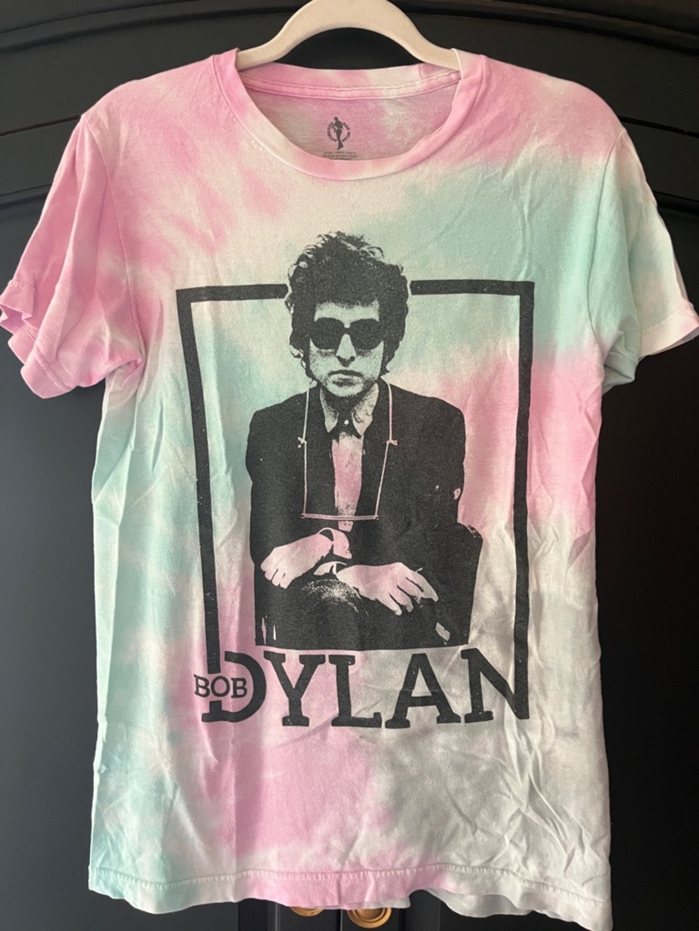 Authentic Bob Dylan Graphic Tie-Dye Crewneck T‑Shirt